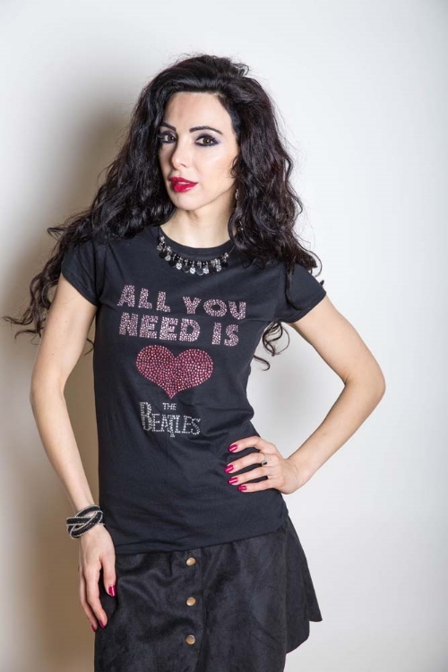 Picture of Beatles Jr's T-Shirt: All you Need is Love Rhinestone