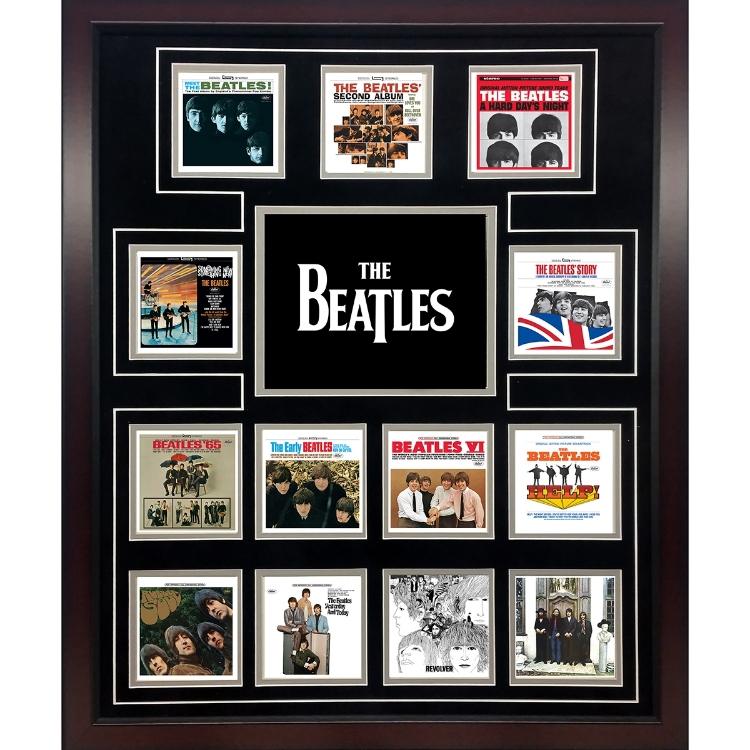 Beatles ART: The Beatles “US Album Covers” framed presentation