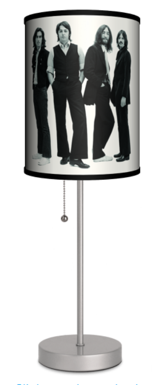 Picture of Beatles Lamp  & Shades: Black & White The End