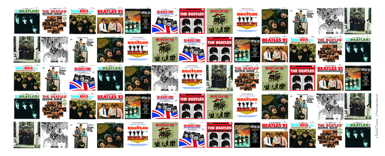 Picture of Beatles Lamp & Shades: USA Album Covers