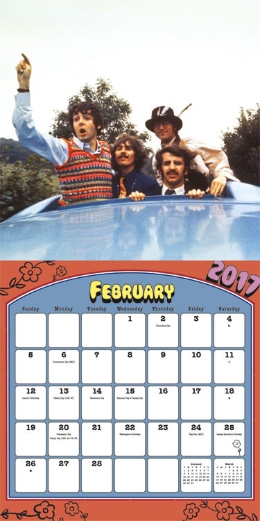 Beatles Calendars -Beatles Fab Four Store Exclusively Beatles Only