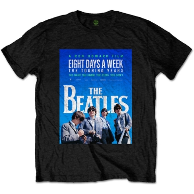 Show details for Beatles Adult T-Shirt: Eight Days a Week Movie Poster - Black Picture of Beatles Adult T-Shirt: Eight Days a Week Movie Poster - Black