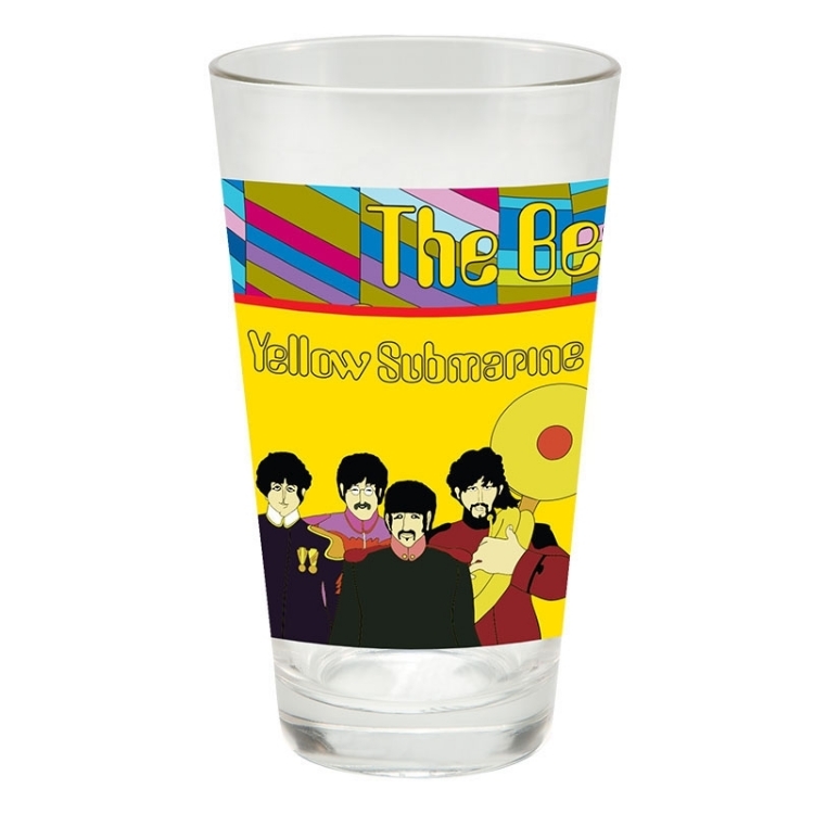 Picture of Beatles Glasses: The Beatles "Yellow Submarine" 2 pc. Laser Decal Glass Set