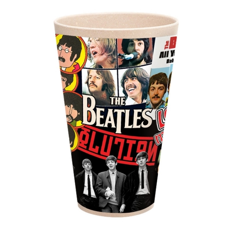 Picture of Beatles Drinkware: The Beatles Album Collage 2 pc. Bamboo Cup Set