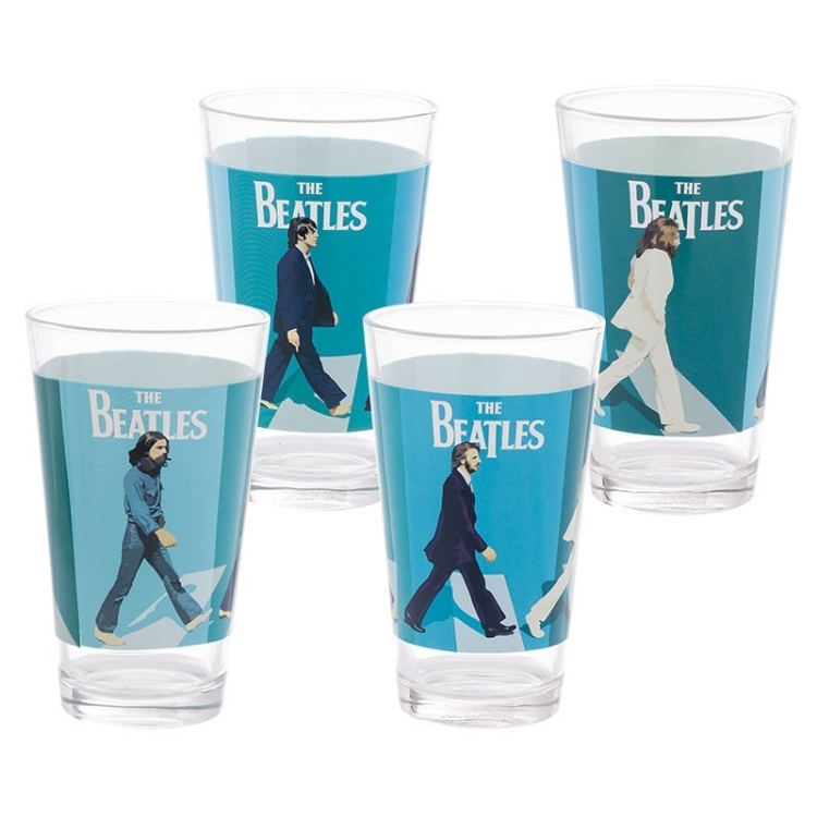 Picture of Beatles Drinkware: ""Abbey Road" 4 pc. Glass Set