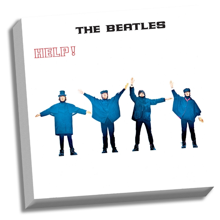 Picture of Beatles ART: The Beatles HELP! 20" x 20" Stretched Canvas