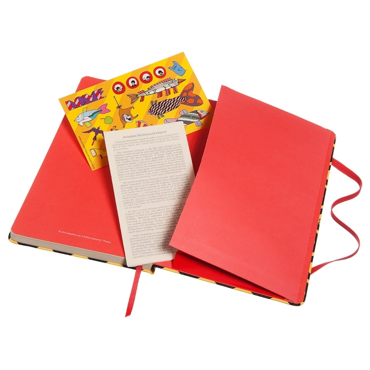 Picture of Beatles Notebook: The Beatles Yellow Submarine Ruled Notebook Sea Of Holes (Molekine)