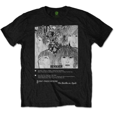 Show details for Beatles Adult T-Shirt: Beatles 8 Track Revolver Cover Picture of Beatles Adult T-Shirt: Beatles 8 Track Revolver Cover