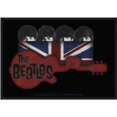 Show details for Beatles Patches: Guitar & Union Jack Patch Picture of Beatles Patches: Guitar & Union Jack Patch