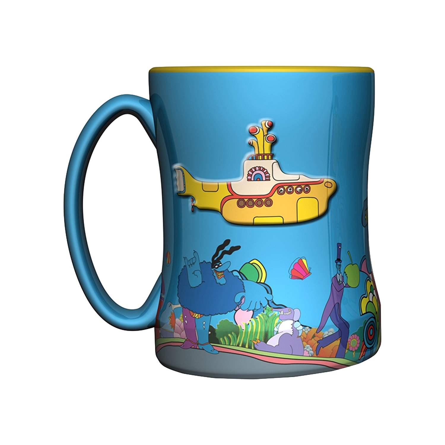 Beatles Mug Yellow Submarine Relief Beatles Fab Four Store