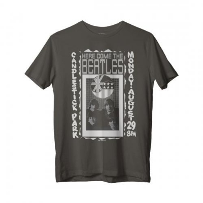 Show details for Beatles Adult T-Shirt: Beatles Candlestick Poster (Black) Picture of Beatles Adult T-Shirt: Beatles Candlestick Poster (Black)