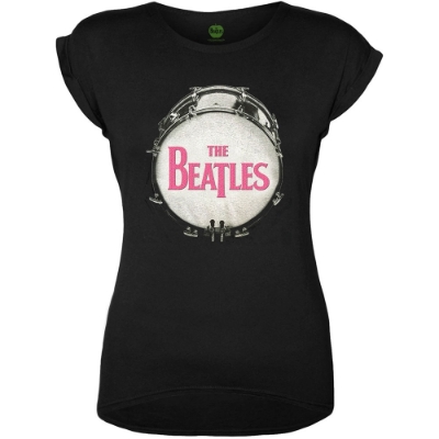 Show details for Beatles Jr's T-Shirt: Drum Skin Logo Pink Picture of Beatles Jr's T-Shirt: Drum Skin Logo Pink