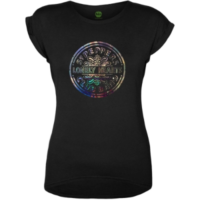 Show details for Beatles Jr's T-Shirt: SGT. Pepper Seal Foil Logo Picture of Beatles Jr's T-Shirt: SGT. Pepper Seal Foil Logo