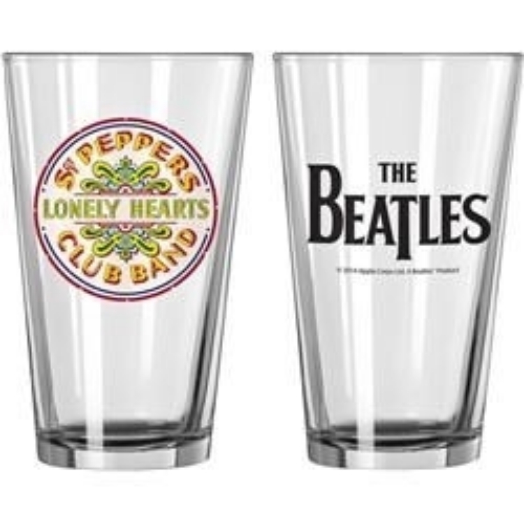 Picture of Beatles Glass: Beatles Sgt. Pepper's Pint Glass