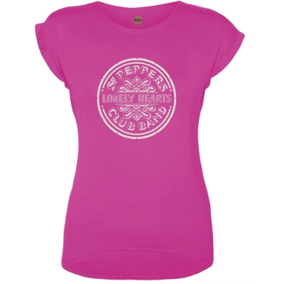 Show details for Beatles Jr's T-Shirt: Sgt Pepper Drum with Caviar Bead - Pink Picture of Beatles Jr's T-Shirt: Sgt Pepper Drum with Caviar Bead - Pink