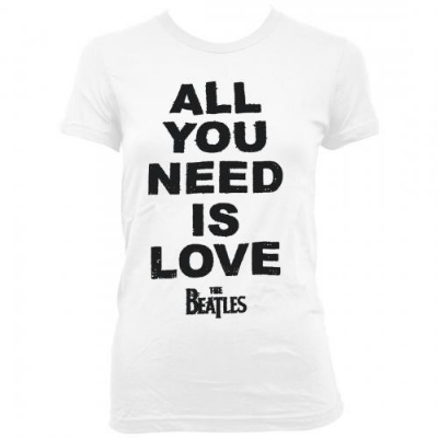 Show details for Beatles Jr's T-Shirt: All You Need is Love Bold on White Picture of Beatles Jr's T-Shirt: All You Need is Love Bold on White