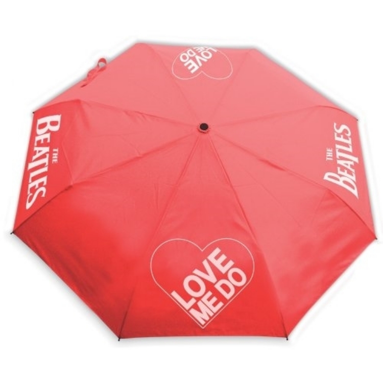 Picture of Beatles Umbrella: "Love Me Do" Umbrella in Red