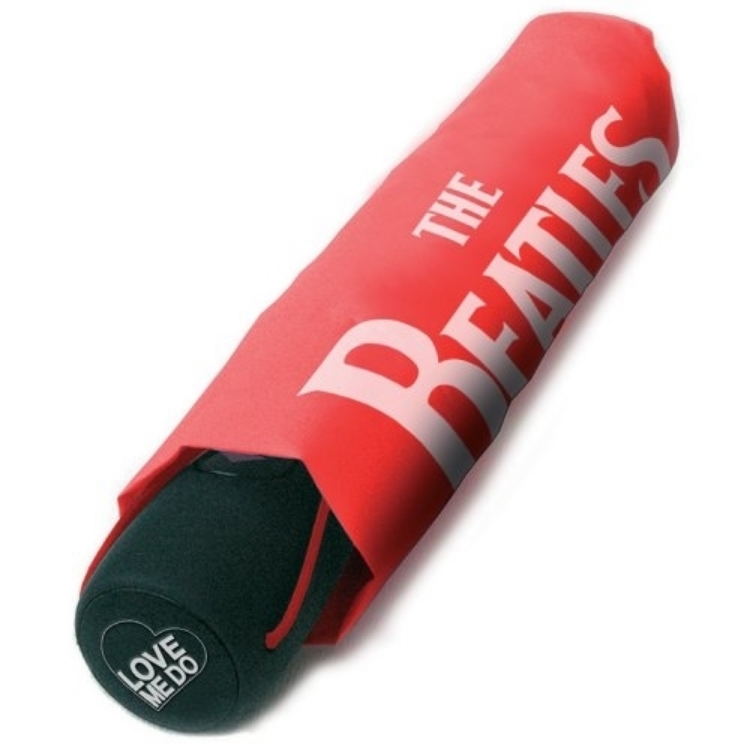 Picture of Beatles Umbrella: "Love Me Do" Umbrella in Red