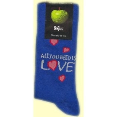 Show details for Beatles Socks: Men's All You Need Is Love (Blue) Picture of Beatles Socks: Men's All You Need Is Love (Blue)