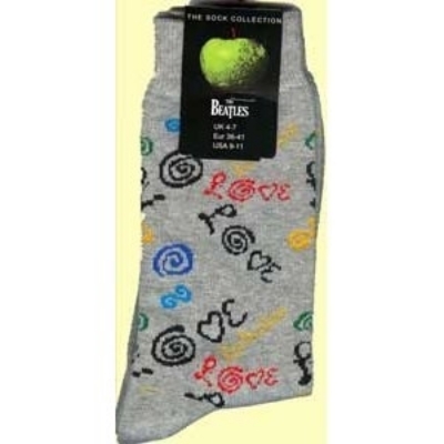 Show details for Beatles Socks: Women's Love (Grey) Picture of Beatles Socks: Women's Love (Grey)