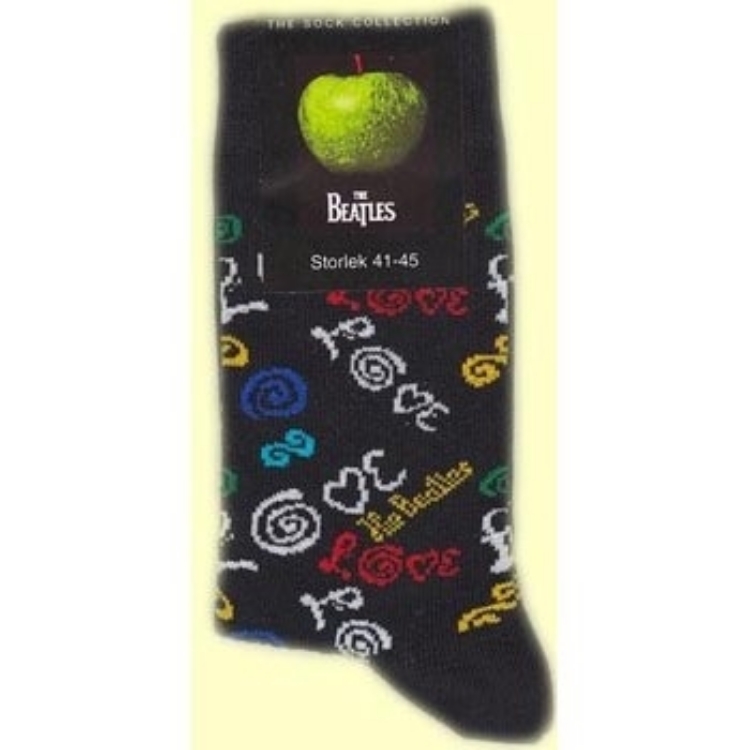Picture of Beatles Socks: Women's Love (Dark Blue)