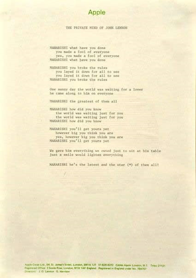 The Beatles - A Day in The Life: April 12, 1968 The Beatles - A Day in The Life: April 12, 1968