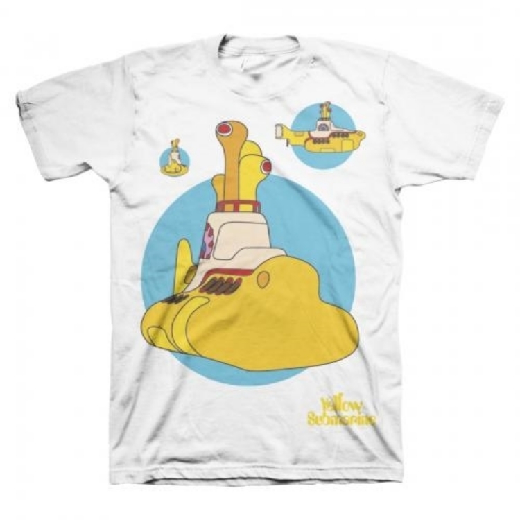 Picture of Beatles Adult T-Shirt: Yellow Submarine Beatles Bubble Sub