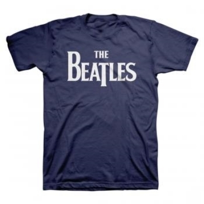 Show details for Beatles Adult T-Shirt:; Classic Drop-T Navy Blue Picture of Beatles Adult T-Shirt:; Classic Drop-T Navy Blue