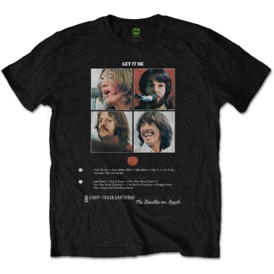 Show details for Beatles Adult T-Shirt: Beatles 8 Track Let It Be Cover Picture of Beatles Adult T-Shirt: Beatles 8 Track Let It Be Cover