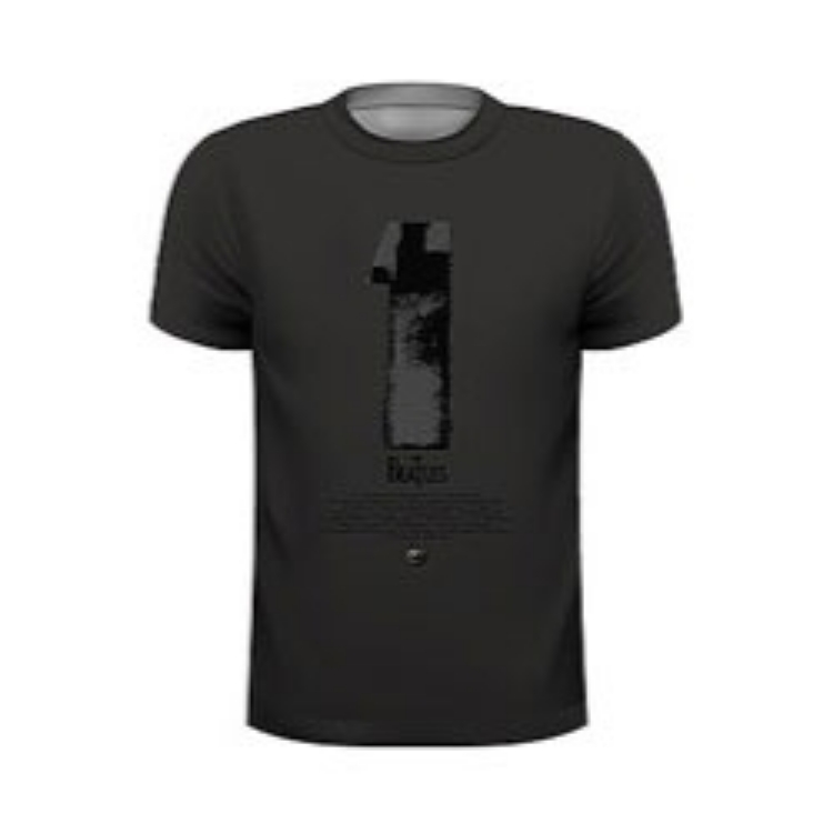 Picture of Beatles Adult T-Shirt: Beatles Number One Album cover in Black
