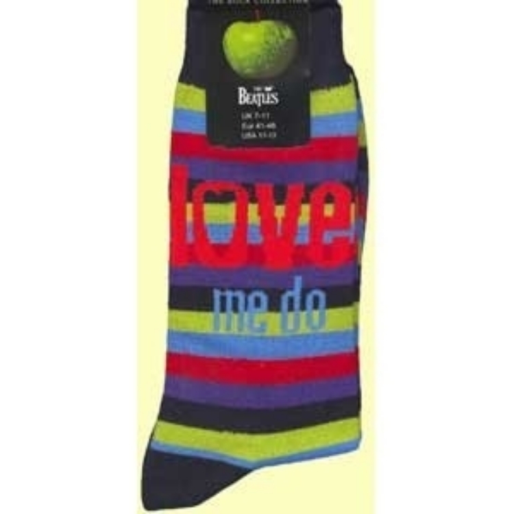 Picture of Beatles Socks: Men's Love Me Do (Multi-Colored)