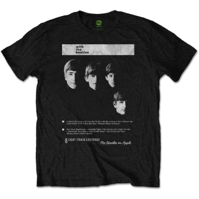 Show details for Beatles Adult T-Shirt: Beatles 8 Track With the Beatles UK Cover Picture of Beatles Adult T-Shirt: Beatles 8 Track With the Beatles UK Cover