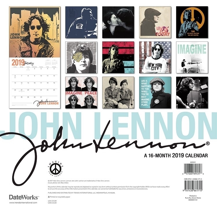 Picture of Beatles Calendar: John Lennon 2019