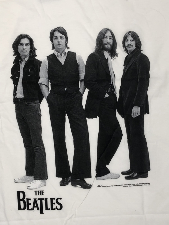 Picture of Beatles Adult T-Shirt: Beatles Iconic  Black & White