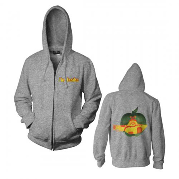 Picture of Beatles Hoodie:  Yellow Submarine - Apple Logo Zipper Hoodie