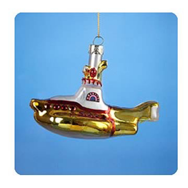 Picture of Beatles Ornament: The Beatles Glass Yellow Submarine