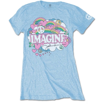Show details for Beatles Jr's T-Shirt: John Lennon Rainbows Love & Peace Picture of Beatles Jr's T-Shirt: John Lennon Rainbows Love & Peace