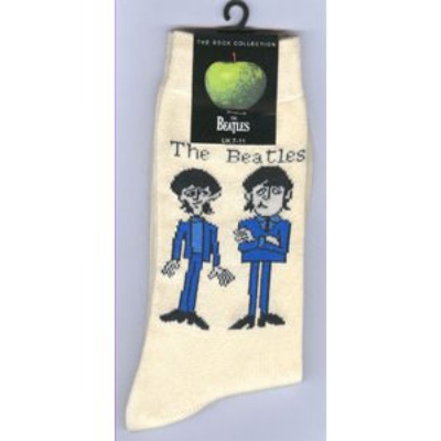 Show details for Beatles Socks: Men's Cartoon Standing (Cream) Picture of Beatles Socks: Men's Cartoon Standing (Cream)
