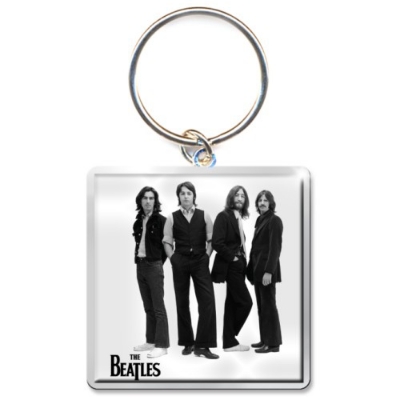 Show details for Beatles Keychain: White Album Iconic Image Picture of Beatles Keychain: White Album Iconic Image