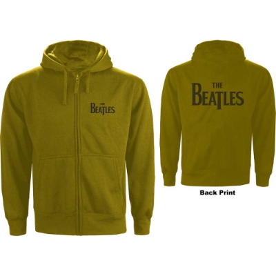 Show details for Beatles Hoodie:  Unisex Zipped Hoodie Drop T Logo in Green Picture of Beatles Hoodie:  Unisex Zipped Hoodie Drop T Logo in Green