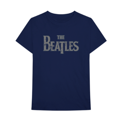 Show details for Beatles Adult T-Shirt: Classic Drop-T Distressed - Blue Picture of Beatles Adult T-Shirt: Classic Drop-T Distressed - Blue