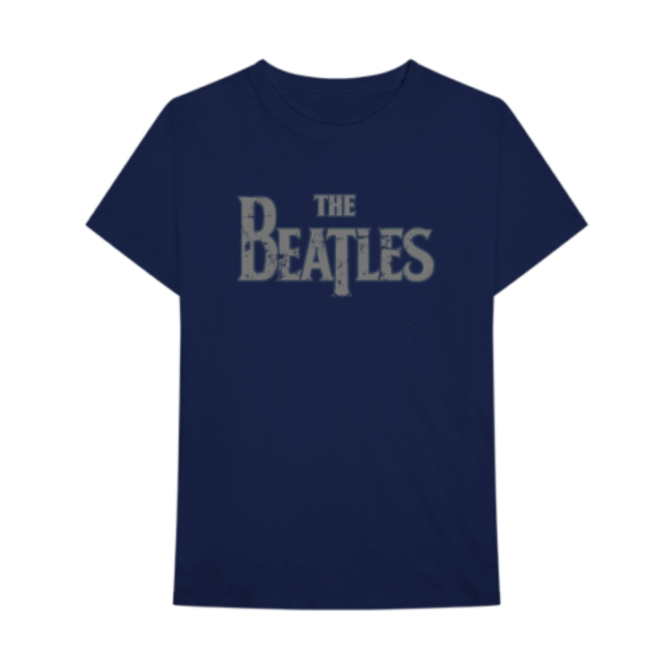 Picture of Beatles Adult T-Shirt: Classic Drop-T Distressed - Blue