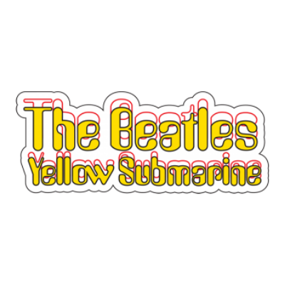 Show details for Beatles Sticker:  Yellow Submarine Logo Sticker Picture of Beatles Sticker:  Yellow Submarine Logo Sticker