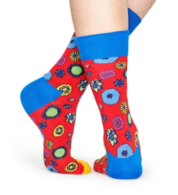 Show details for Beatles Socks: Happy Socks Men's Flower Power Socks Picture of Beatles Socks: Happy Socks Men's Flower Power Socks