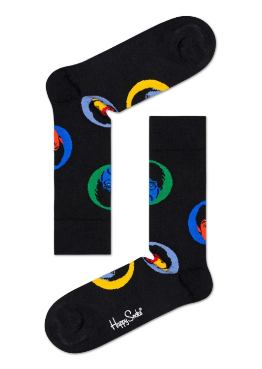 Picture of Beatles Socks: Happy Socks Women's "Cartoon Faces"
