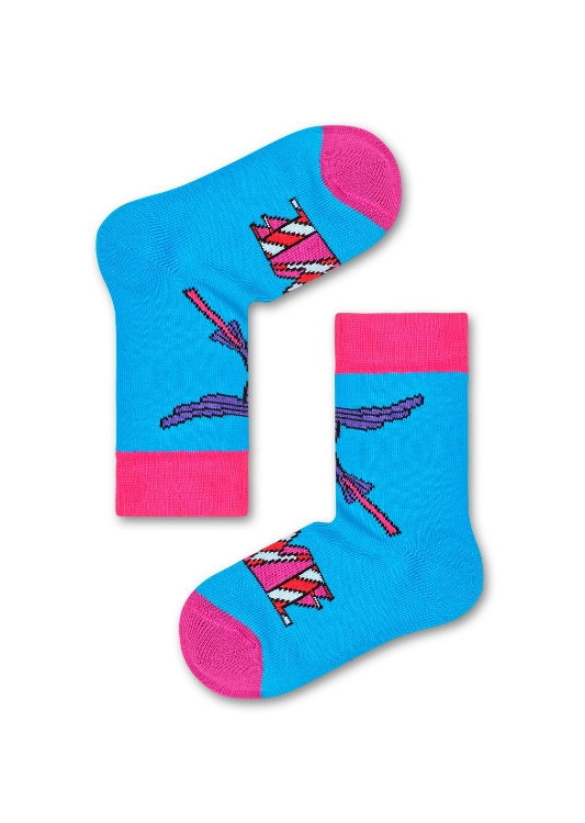 Picture of Beatles Socks: Happy Socks Kid's Love Blue Meanie Socks
