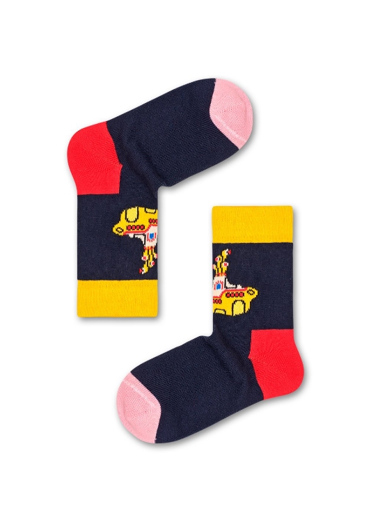 Picture of Beatles Socks: Happy Socks Kid's Box Set 4 Pairs of  Yellow Submarine Socks