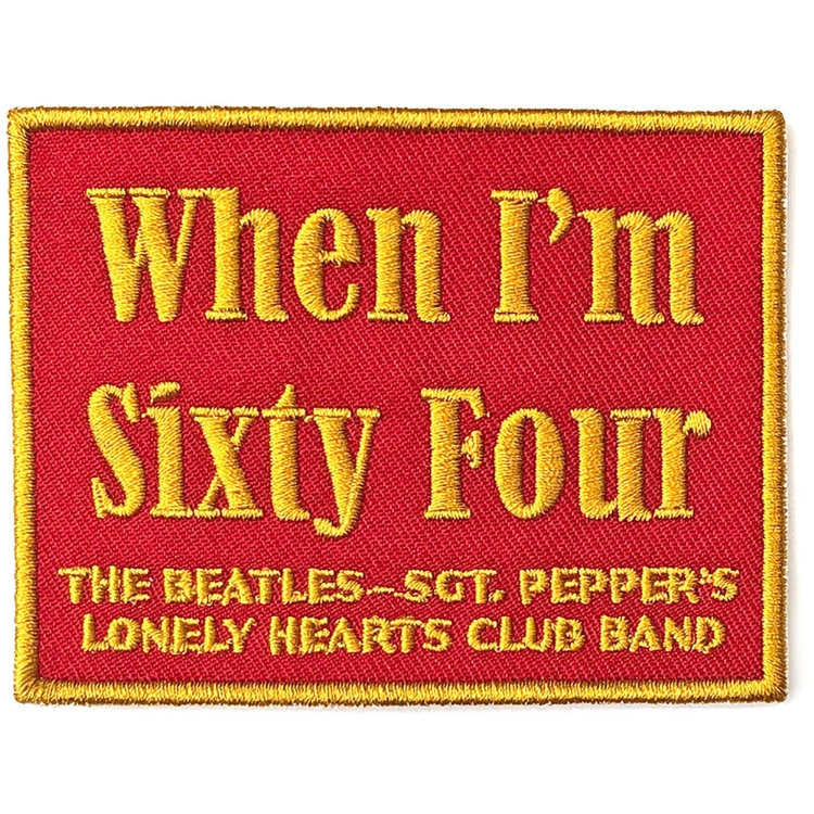 Picture of Beatles Patches: When I'm Sixty Four - Sgt Pepper