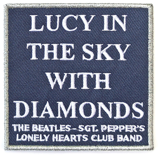The Beatles Patch Lucy In The Sky Sgt Pepper Official Blue embroidered Iron on