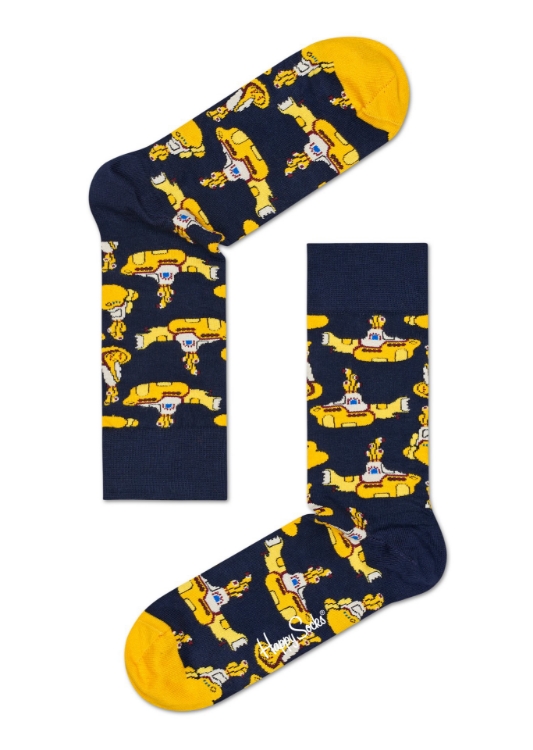 Picture of Beatles Socks: Happy Socks Unisex EP SIZE BOXSET 3 pack of Yellow Submarine Socks